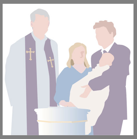 umc infant baptism clipart